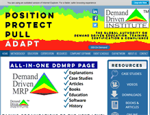 Tablet Screenshot of demanddriveninstitute.com